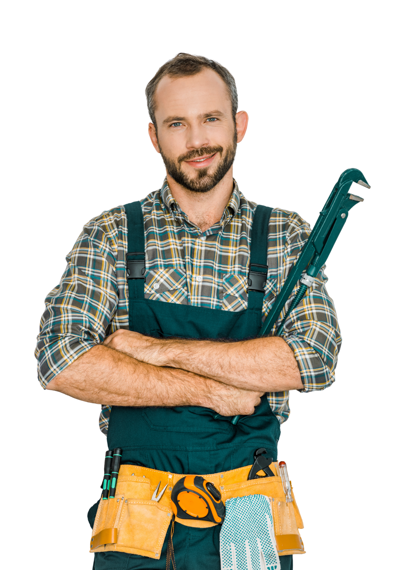 Freisteller Plumber with Wrench